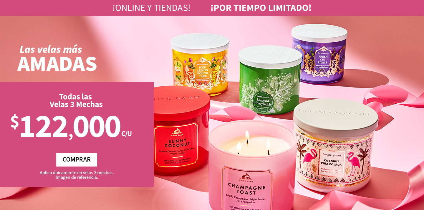 Las velas más amadas | Bath  & Body Works Co